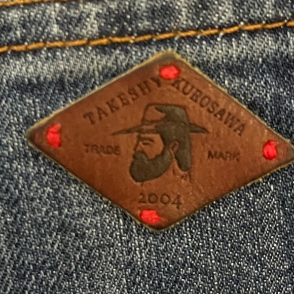 Takeshy Kurosawa Distressed Paint Splattered Jeans Button Fly Mens 32 Stretch - Picture 8 of 16